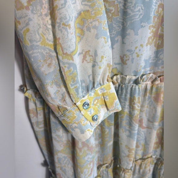 Wonderly Plus Size Printed Long Sleeve Maxi Dress – Size XL - Picture 7 of 9